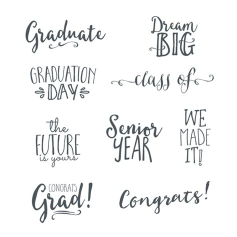 Senior Grad Word Art Overlays
