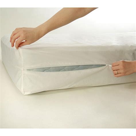 The dmi zippered plastic mattress cover comes in a queen size and a neutral white color, so it will fit well and remain inconspicuous underneath any sheet set. Bed Bug and Dust Mite Proof Queen-size Mattress Protector ...