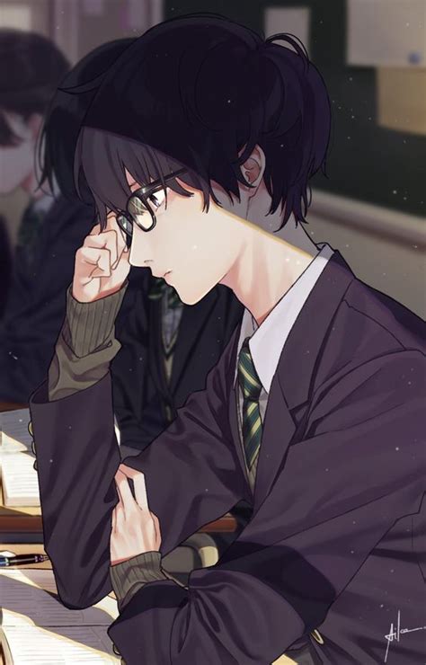 BỘ Hình ảnh Anime Boy đeo Kính Trông Học Thức điển Trai đến Lạ