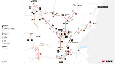 La Carte Des Stations De Recharge électrique Aprr Area