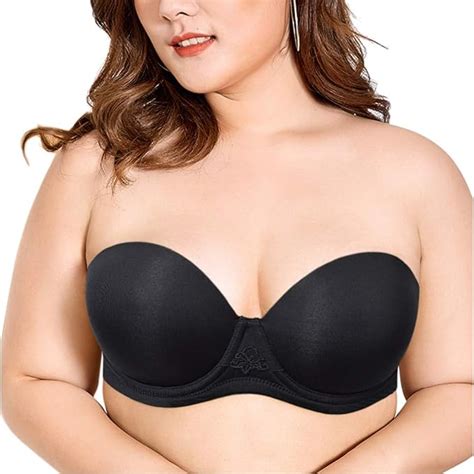 Vogues Secret Womens Strapless Plus Size Bra Underwire Convertible Full Coverage Bras With