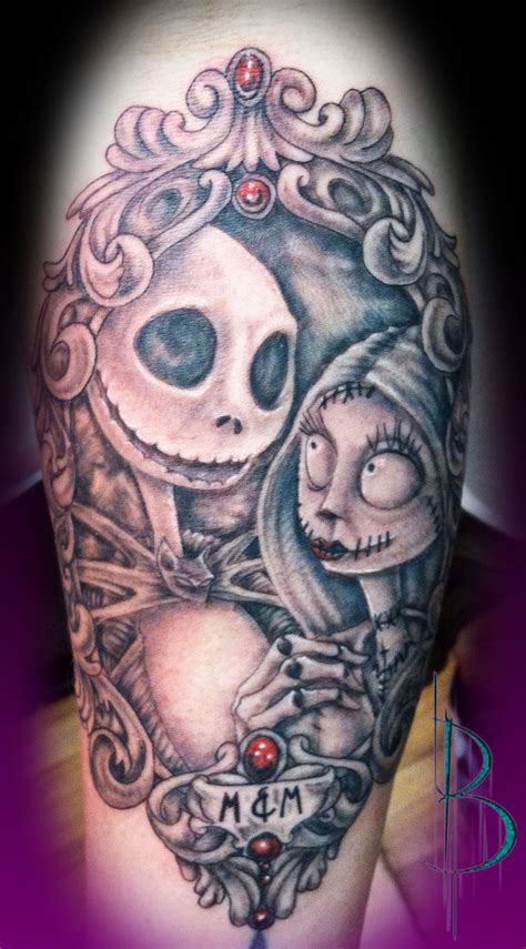 Jack N Sally Jack Skellington Tattoo Tim Burton Inspired Tattoos