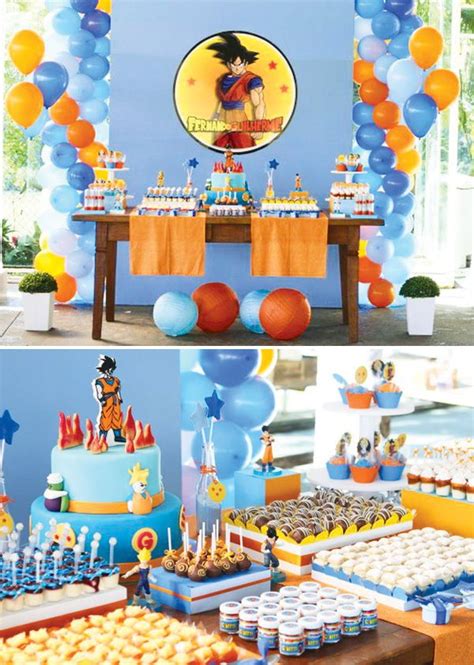 We sell dragon ball z kid's birthday party supplies including hard to find and vintage decorations, tableware, party favors and so much more!! {Anime Inspired} Dragon Ball Z Party | Goku birthday, Ball birthday parties, Birthday