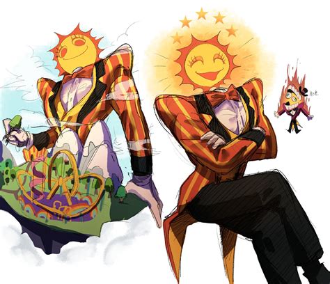 Sun And Moon As Digital Characters Artists Tteogbokki Lemondemon