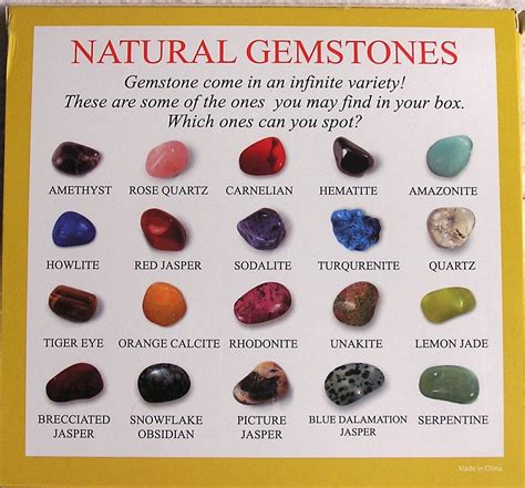 Natural Gemstone Collection Set Curious Kids Toy Lab