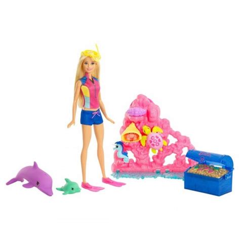 Buy Barbie Dolphin Magic Ocean Treasure Play Set Barbie Delivered To Your Home Theoutfit