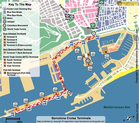 Barcelona Tourist Map Barcelona Mappery