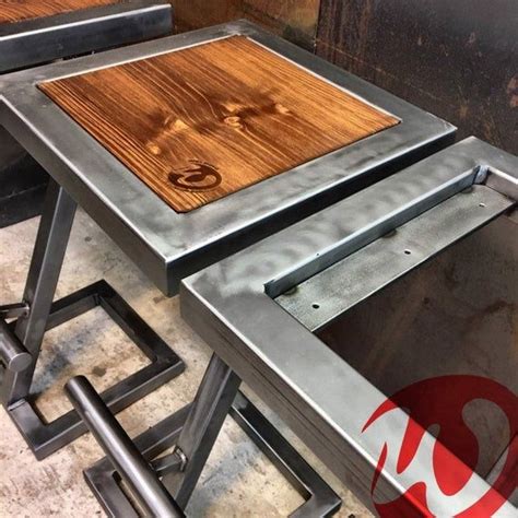Bar Stool Design Z Oak Steel And Wood Industrial Custom Made High