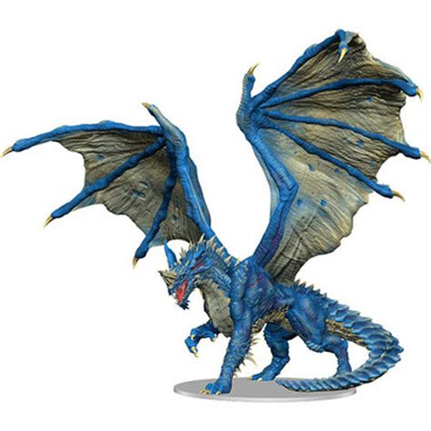 Dungeons And Dragons Miniatures Icons Of The Realms Adult Blue Dragon