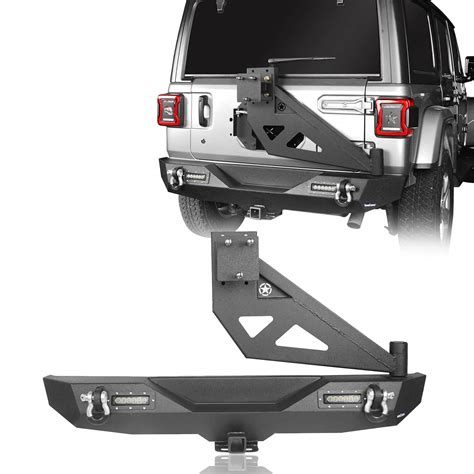 Jeep Jl Rear Bumper With Swing Out Tire Carrier For 2018 2021 Jeep