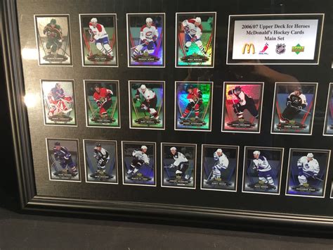 2006 2007 Nhl Season Framed Upper Deck Ice Heroes Mcdonald S Hockey Card Main Set Able Auctions
