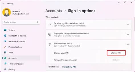 How To Change Pin Password On Windows 11 Pureinfotech