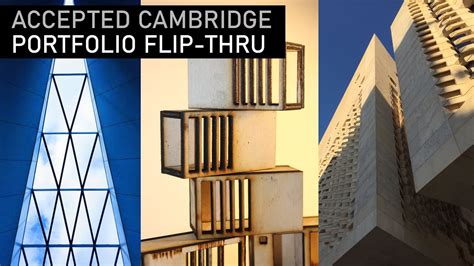 Accepted Cambridge Architecture Portfolio Flip Through Youtube