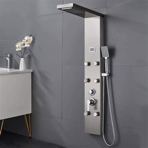 fontana thermostatic shower massage panel system at