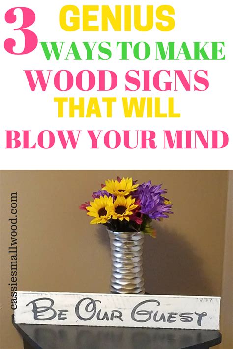 3 Ways To Make Diy Painted Wood Signs ~ Cassie Smallwood Wood Signs