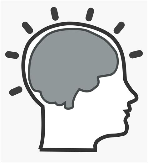 Thinking Brain Clipart For Kids Png Brain Black And White Clipart