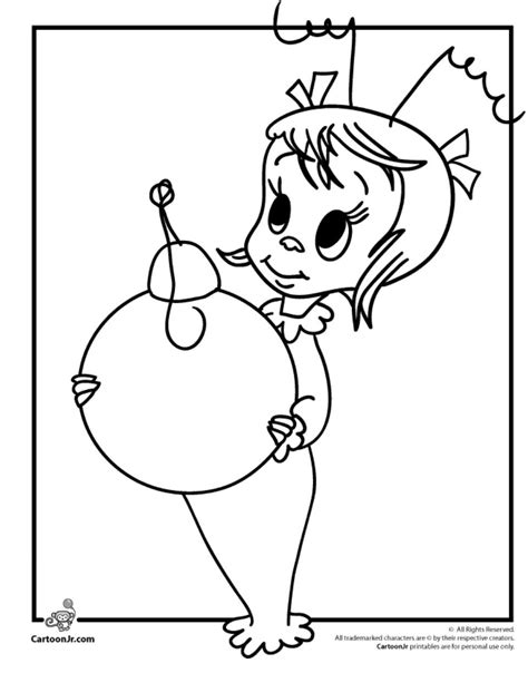 31 Cindy Lou Who Grinch Coloring Pages Fieltros Patiki