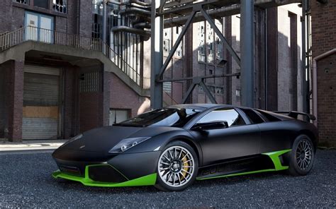 Veículos Lamborghini Preto Carro Veículos Sport Car Construção Papel De Parede Dream Cars