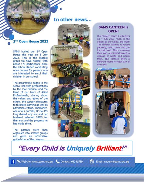 Sams Newsletter Julyaugust 2023 St Andrews Mission School