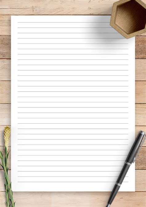Download Printable Lined Paper Template Wide Ruled 87mm Pdf Lined