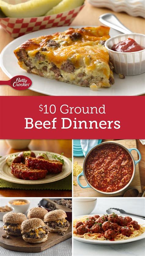Whether you're in the mood for a simple ground beef recipe, or looking to jazz up your average weeknight dinner with a little bit of spice, we've gathered our favorite meals for inspiration on what to do with this delicious, versatile. $10 Ground Beef Dinners | Dinner with ground beef, Meals to make with ground beef, Beef dinner