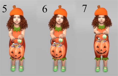 Trick Or Treat Pumpkin Bucket And Pose Pack From Sims 4 Studio Sims