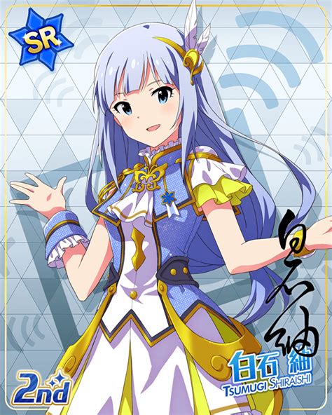 Safebooru Blue Eyes Blue Hair Blush Character Name Dress Idolmaster