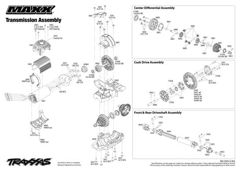 Traxxas Maxx 89076 4 Transmission Assembly Exploded View Traxxas