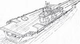 Aircraft Carrier Coloring Nimitz Uss Template Class sketch template
