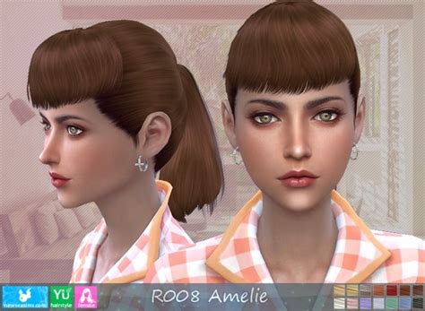 R008 Amelie Hair P At Newsea Sims 4 Sims 4 Updates