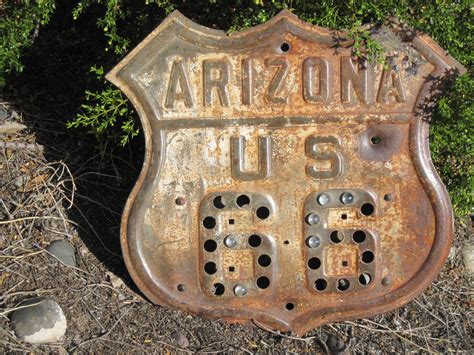 Vintage Arizona Authentic Route 66 Road Sign Greatest Collectibles