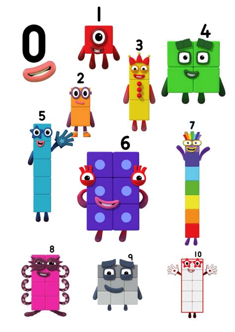 Numberblocks Cupcake Toppers Numberblocks Inspired Cupcake Toppers