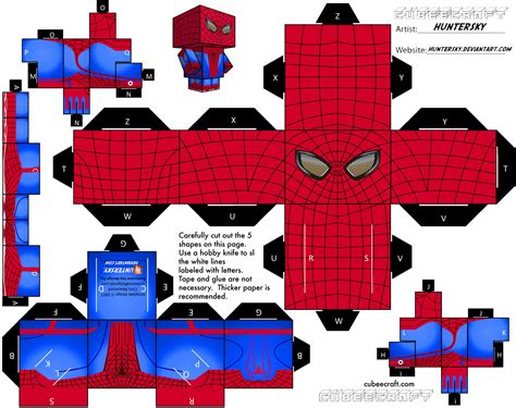 The Amazing Spiderman Papercraft Instructions Web Wanderers