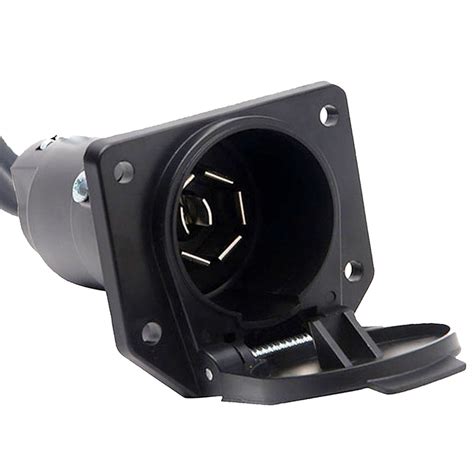 Trailer Light Converter For European Round Pin Plug To USA Way Blade Adapter EBay