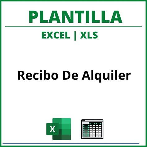 Plantilla De Recibo De Alquiler Para Excel Wechsel Im