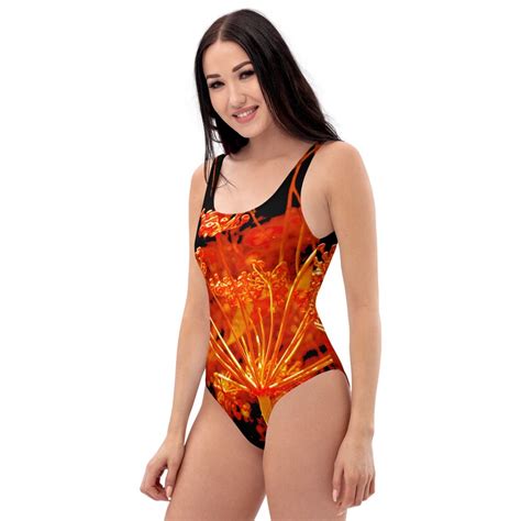 Volcanic Unisex One Piece Swimsuit Hot Sexy Summer Bathing Etsy