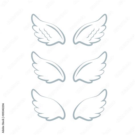 Flying Angel Wings With Gold Nimbus Wings And Nimbus Angel Winged