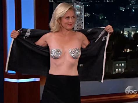 Naked Alexandra Wentworth In Jimmy Kimmel Live