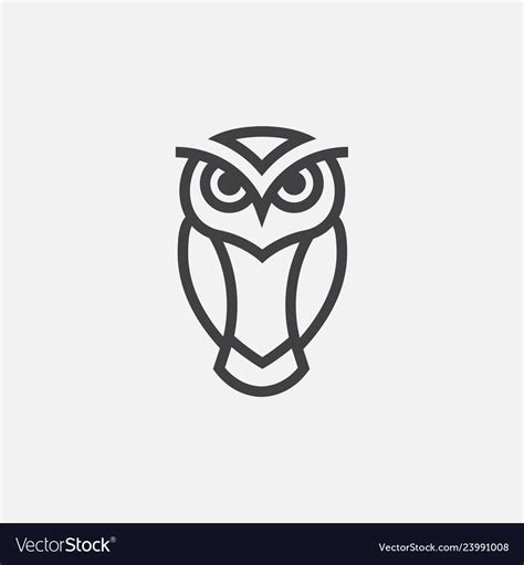 Owl Logo Design Royalty Free Vector Image Vectorstock