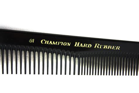 Champion Combs 7 12 Genuine Hard Rubber Barber Combs C61 C62 C65
