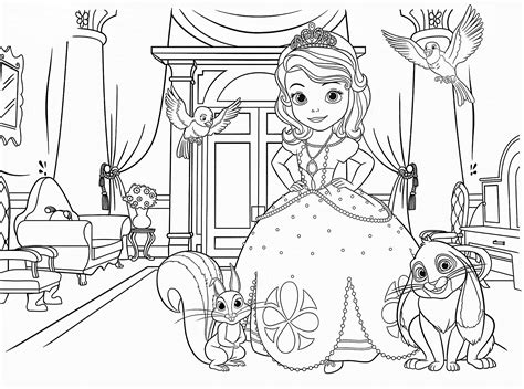 Dibujos de La Princesa Sofia para colorear, dibujos disney