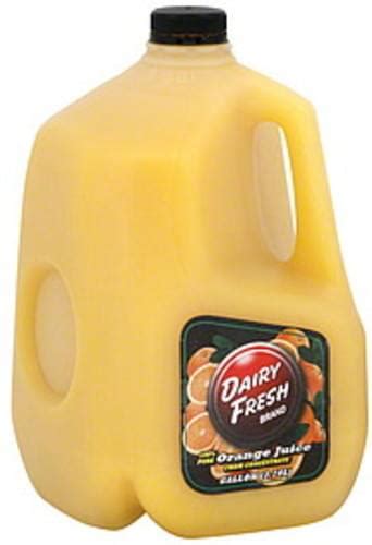 Dairy Fresh Orange Juice 1 Gl Nutrition Information Innit