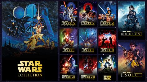 Star Wars Complete Collection Wars Star Collection Movies Posters Movie