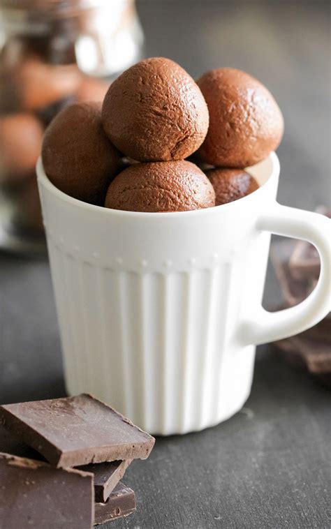 Healthy Chocolate Fudge Truffles Recipe Sugar Free Low Fat Vegan