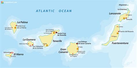 Monitor A Tan R Napja Antol Gia Mapa F Sico De Las Islas Canarias