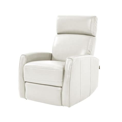 Whether it's to make a statement in the corner of a room or for an extra seating solution, our wide range of luxury leather chairs have you got covered? Lucca White Power Motion Leather Recliner | El Dorado ...