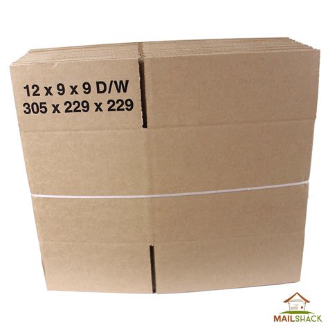 12 X 9 X 9 Double Wall Cardboard Boxes 305mm X 229mm X 229mm