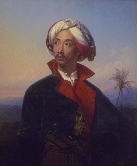 Portrait Of Prinz Raden Saleh Syarif Bustaman Painting By Johann Karl Bahr