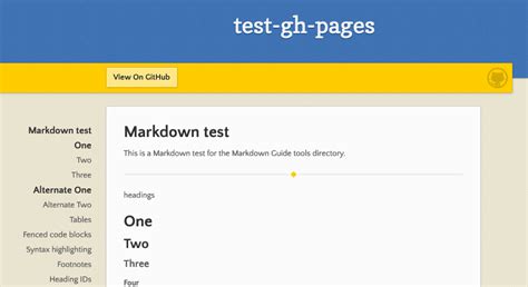 Github Pages Markdown Reference Markdown 101