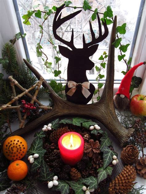 yule altar 2016 yuletide winter solstice midwinter wicca altar decorações yule
